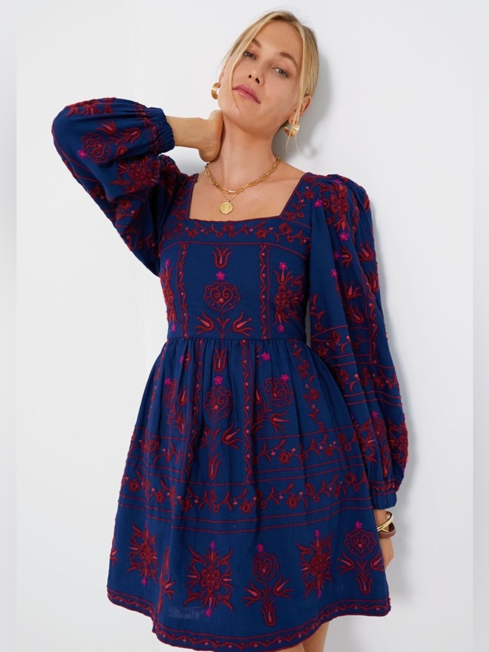 Sea New York Petunia embroidered Dress size Small. Like New